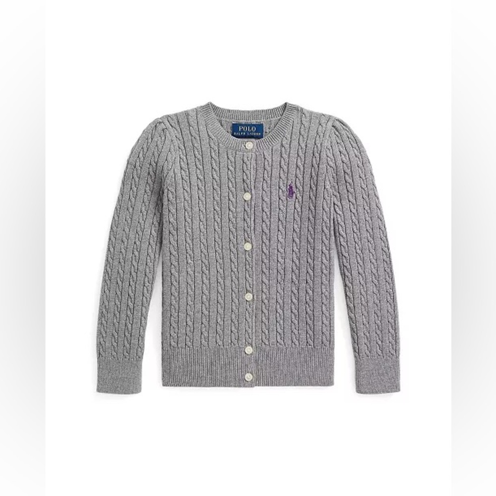 ❌SOLD❌ Ralph Lauren Gray Cable Knit Sweater